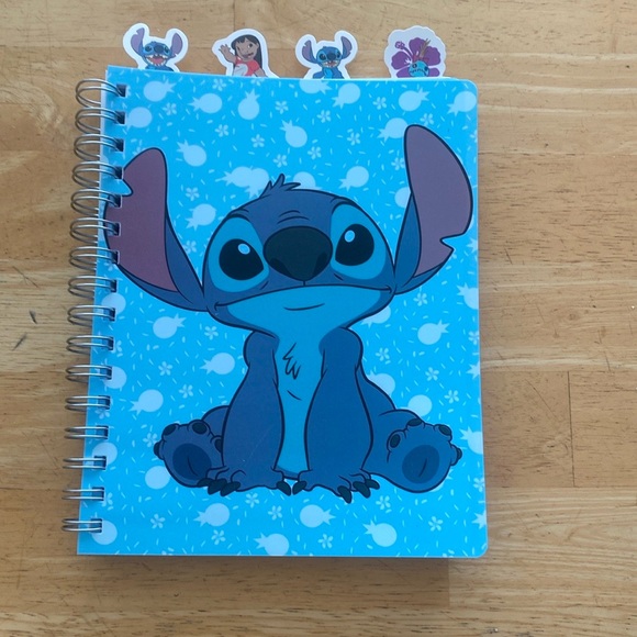 Disney Stitch Journal or Spiral Notebook with character tabs. NWT. 96 sheets. - Picture 1 of 4